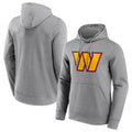 Fenge W.Commanders Gray LOGO Pullover Hoodies Game Blank Player Stitched Jerseys