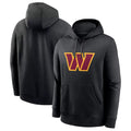 Fenge W.Commanders Gray Pullover Hoodies Game Blank Player Stitched Jerseys
