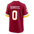 Fenge W.Commanders #0 Mike Sainristil Burgundy Game Stitched Jersey