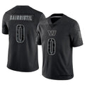 Fenge W.Commanders #0 Mike Sainristil Player Black RFLCTV Limited Stitched Jerseys