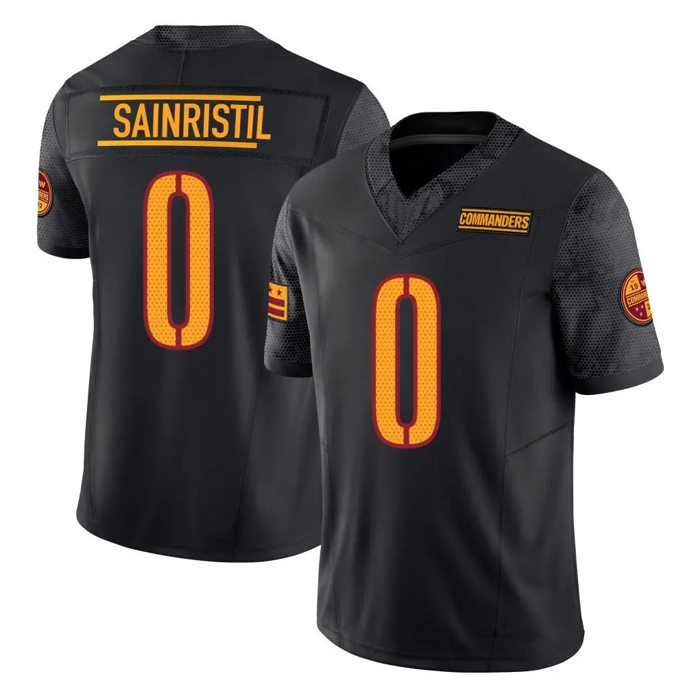 Fenge W.Commanders #0 Mike Sainristil Player Black Vapor F.U.S.E. Limited Stitched Jerseys