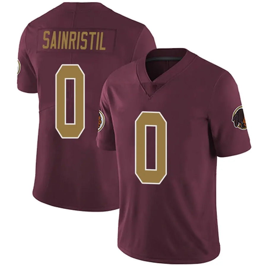 Fenge W.Commanders #0 Mike Sainristil Player Burgundy Alternate Vapor Untouchable Limited  Stitched Jerseys