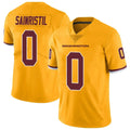 Fenge W.Commanders #0 Mike Sainristil Player Gold Vapor Limited Stitched Jerseys