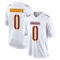 Fenge W.Commanders #0 Mike Sainristil Player Tundra White Fashion Stitched Jerseys