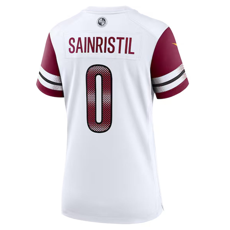 Fenge W.Commanders #0 Mike Sainristil Player White Home Game Stitched Jerseys