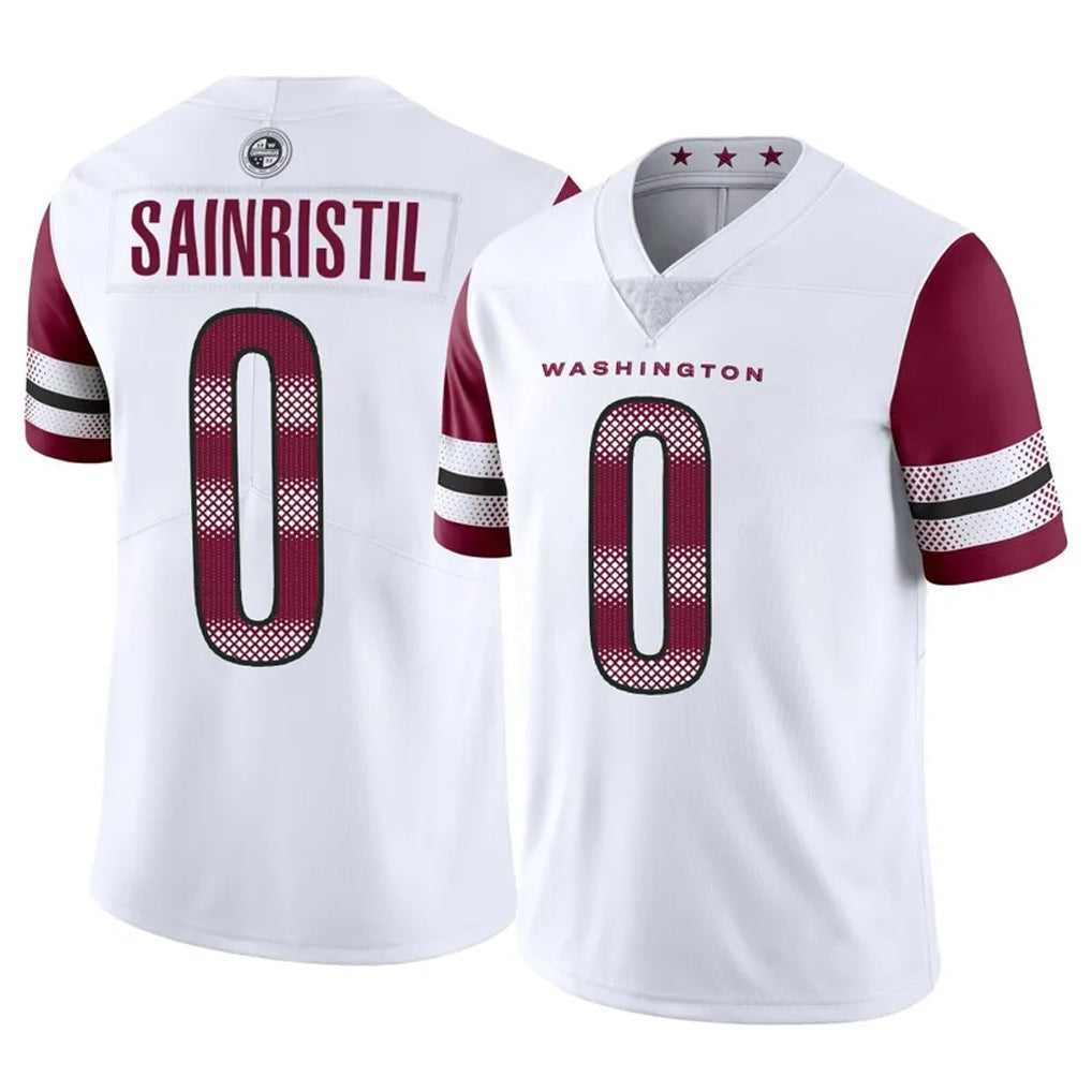 Fenge W.Commanders #0 Mike Sainristil Player White Limited Vapor Home Game Stitched Jerseys