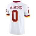 Fenge W.Commanders #0 Mike Sainristil White Vapor F.U.S.E. Stitched Limited Stitched Jerseys