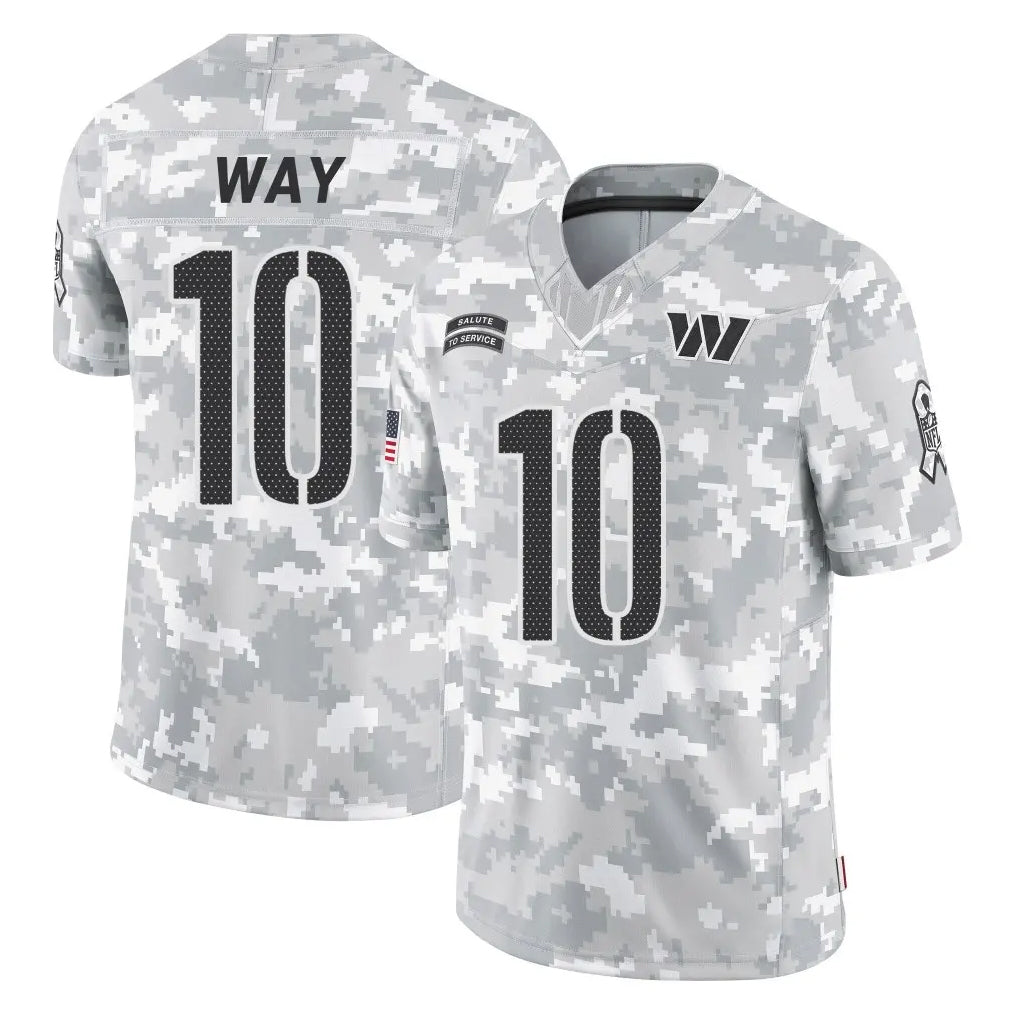 Fenge W.Commanders #10 Tress Way Player Arctic Camo Limited Salute To Service Home Game Stitched Jerseys