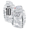 Fenge W.Commanders #10 Tress Way Player Arctic Camo Limited Salute to Service Pullover Hoodies Game Stitched Jerseys