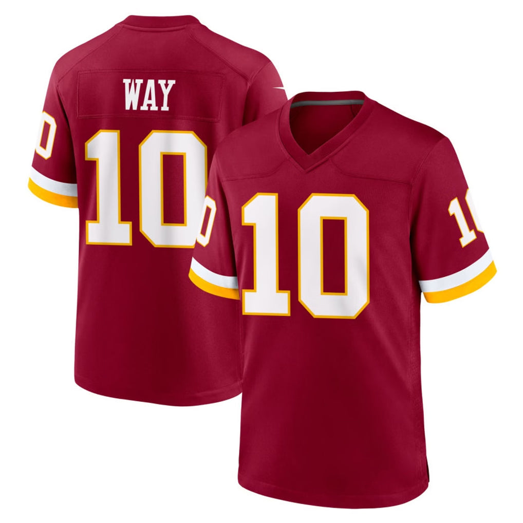 Fenge W.Commanders #10 Tress Way Player Burgundy Game Home Stitched Jerseys
