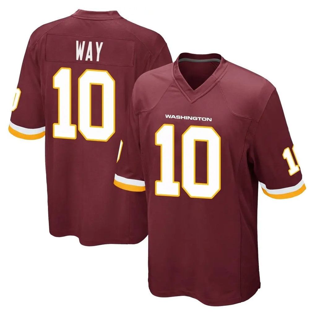 Fenge W.Commanders #10 Tress Way Player Burgundy Team Color Home Game Stitched Jerseys