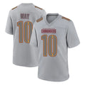 Fenge W.Commanders #10 Tress Way Player Gray Atmosphere Fashion Home Game Stitched Jerseys