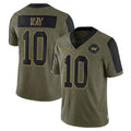 Fenge W.Commanders #10 Tress Way Player Olive Salute To Service Limited Game Stitched Jerseys