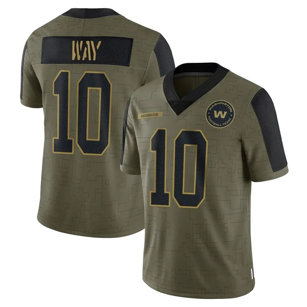 Fenge W.Commanders #10 Tress Way Player Olive Salute To Service Limited Game Stitched Jerseys
