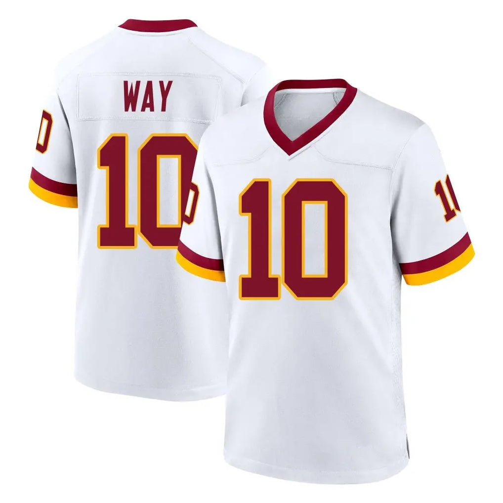 Fenge W.Commanders #10 Tress Way Player White Home Game Stitched Jerseys