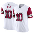 Fenge W.Commanders #10 Tress Way Player White Vapor F.U.S.E. Limited Home Game Stitched Jerseys