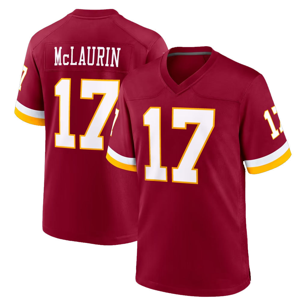 Fenge W.Commanders #17 Terry Mclaurin Player Burgundy Game Home Stitched Jerseys