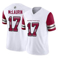 Fenge W.Commanders #17 Terry Mclaurin Player White Vapor F.U.S.E. Limited Home Game Stitched Jerseys