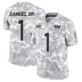 Fenge W.Commanders #1 Deebo Samuel Sr Player Arctic Camo Salute to Service Limited Football Jerseys