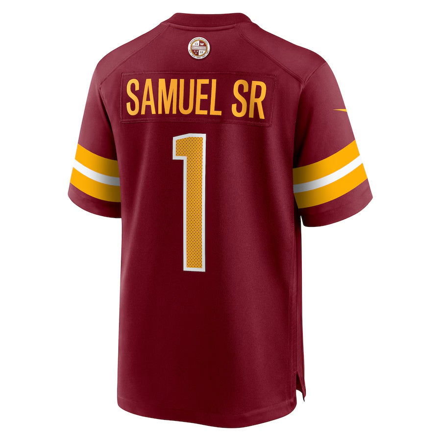Fenge W.Commanders #1 Deebo Samuel Sr Player Burgundy Home Game Football Jerseys