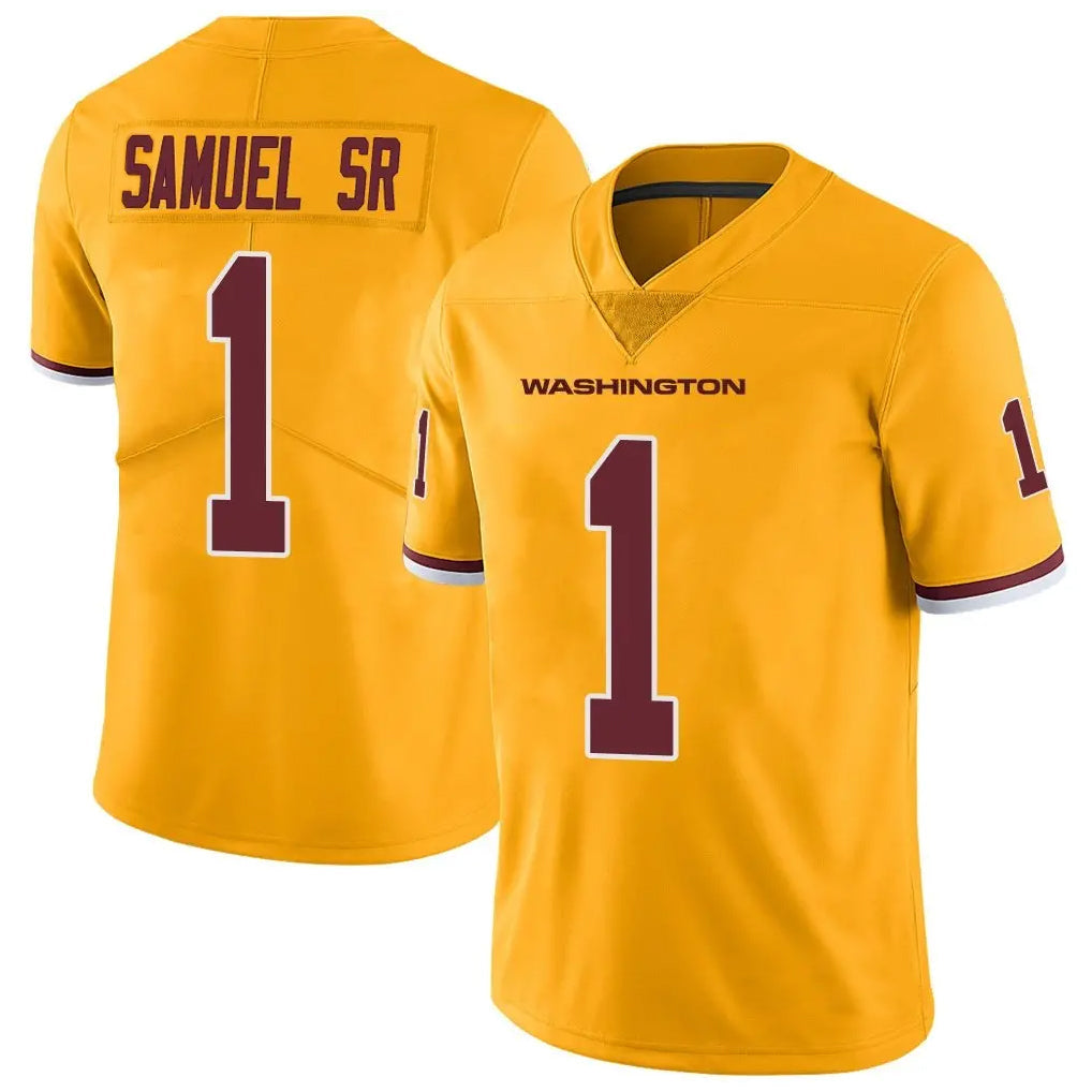 Fenge W.Commanders #1 Deebo Samuel Sr Player Gold Vapor Limited Stitched Jerseys