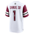 Fenge W.Commanders #1 Deebo Samuel Sr Player White Home Game Stitched Jerseys