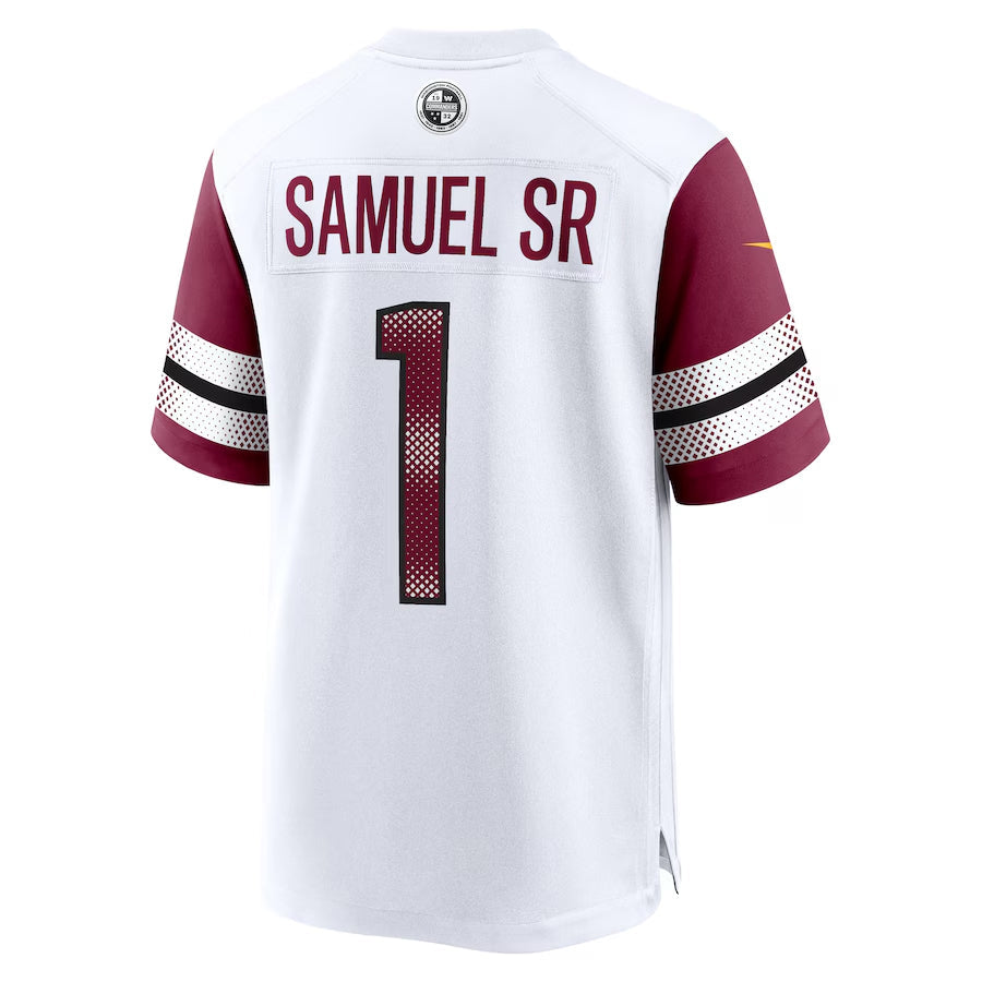 Fenge W.Commanders #1 Deebo Samuel Sr Player White Home Game Stitched Jerseys