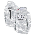 Fenge W.Commanders #1 Rachaad White Player Arctic Camo Limited Salute to Service Pullover Hoodies Game Stitched Jerseys