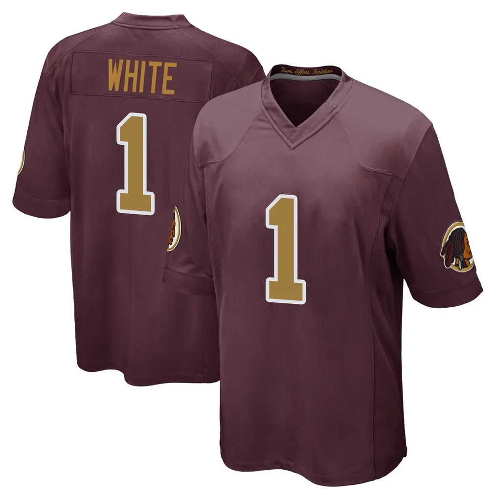 Fenge W.Commanders #1 Rachaad White Player Burgundy Alternate Home Game Stitched Jerseys