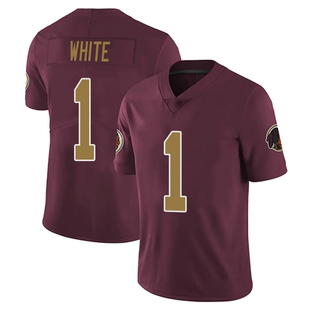 Fenge W.Commanders #1 Rachaad White Player Burgundy Alternate Vapor Untouchable Home Game Stitched Jerseys