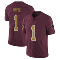 Fenge W.Commanders #1 Rachaad White Player Burgundy Alternate Vapor Untouchable Home Game Stitched Jerseys