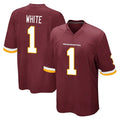 Fenge W.Commanders #1 Rachaad White Player Burgundy Team Color Home Game Stitched Jerseys