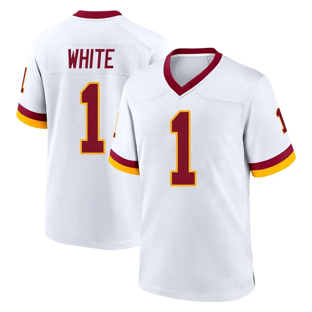 Fenge W.Commanders #1 Rachaad White Player White Home Game Stitched Jerseys