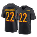Fenge W.Commanders #22 Jacory Croskey-Merritt Player Black Home Game Stitched Jerseys