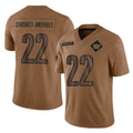 Fenge W.Commanders #22 Jacory Croskey-Merritt Player Brown Salute To Service Limited Stitched Jerseys