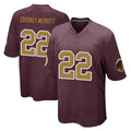 Fenge W.Commanders #22 Jacory Croskey-Merritt Player Burgundy Alternate Home Game Stitched Jerseys