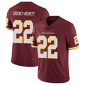 Fenge W.Commanders #22 Jacory Croskey-Merritt Player Burgundy Vapor Limited Stitched Jerseys