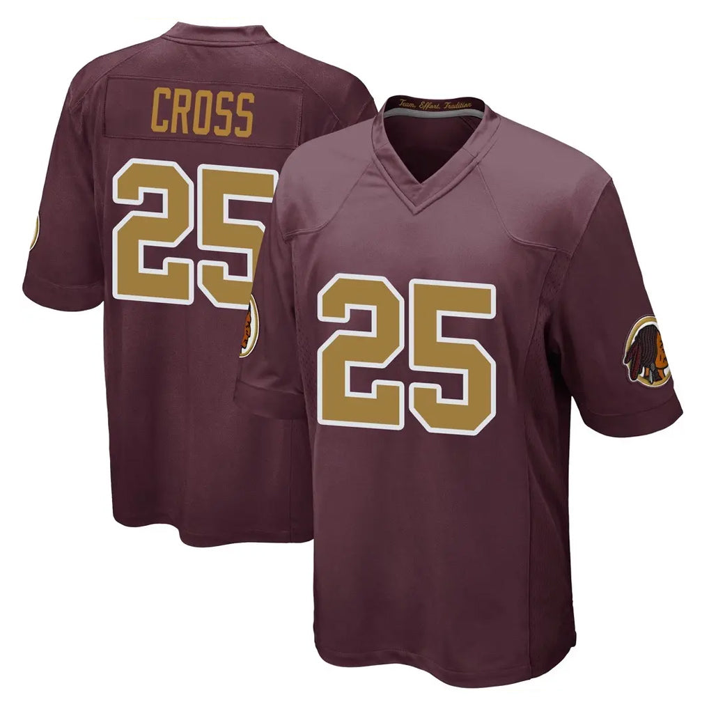 Fenge W.Commanders #25 Nick Cross Player Burgundy Alternate Home Game Stitched Jerseys