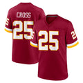 Fenge W.Commanders #25 Nick Cross Player Burgundy Game Home Stitched Jerseys
