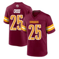 Fenge W.Commanders #25 Nick Cross Player Burgundy Home Game Stitched Jerseys