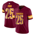 Fenge W.Commanders #25 Nick Cross Player Burgundy Limited Vapor Home Game Stitched Jerseys