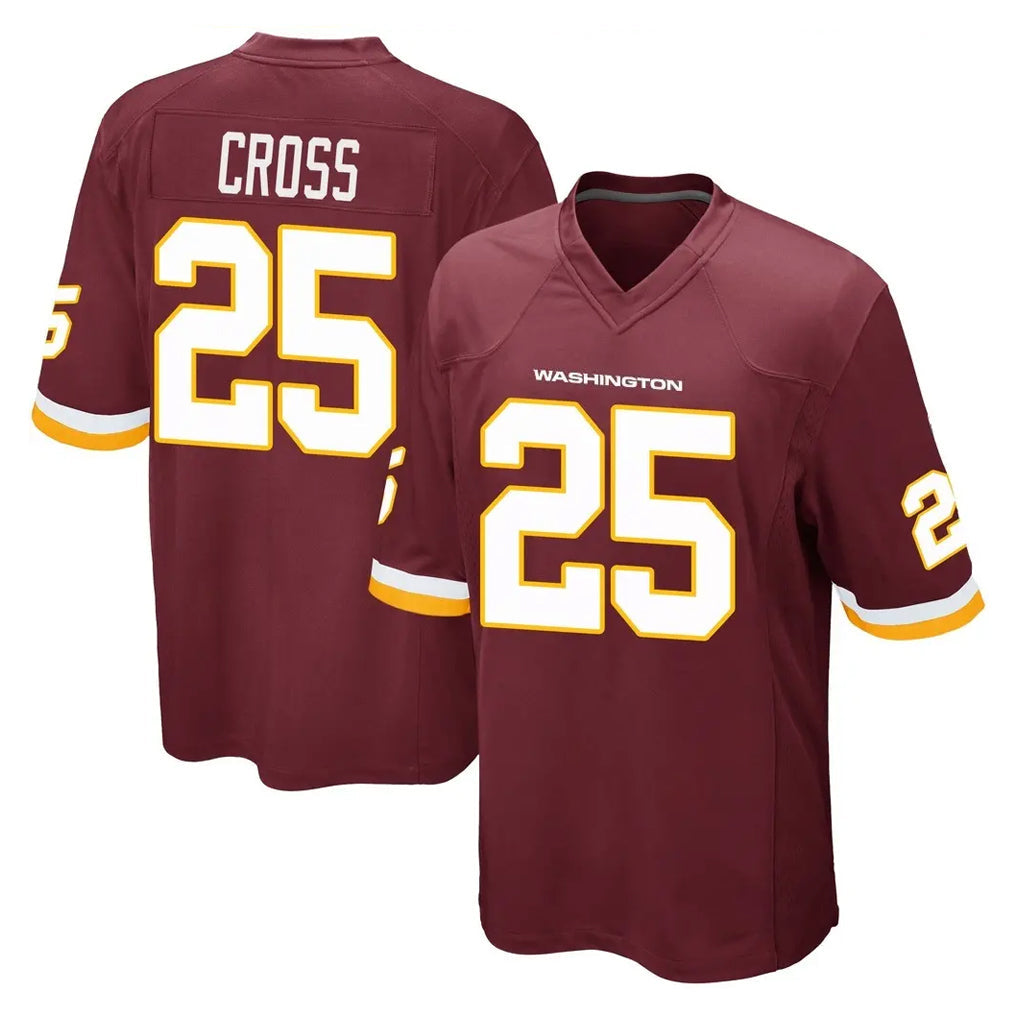 Fenge W.Commanders #25 Nick Cross Player Burgundy Team Color Home Game Stitched Jerseys