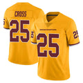 Fenge W.Commanders #25 Nick Cross Player Gold Limited Color Rush Home Game Stitched Jerseys