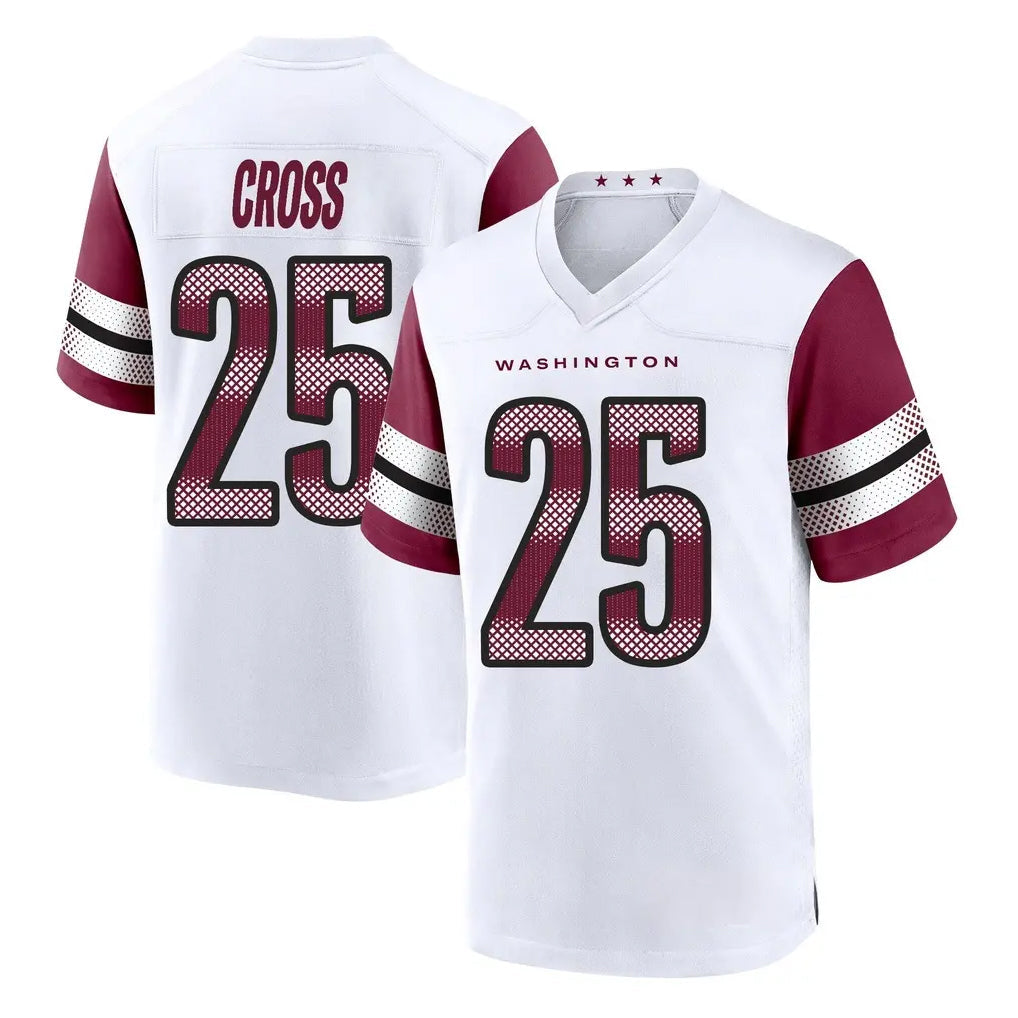 Fenge W.Commanders #25 Nick Cross Player White Game Home Stitched Jerseys