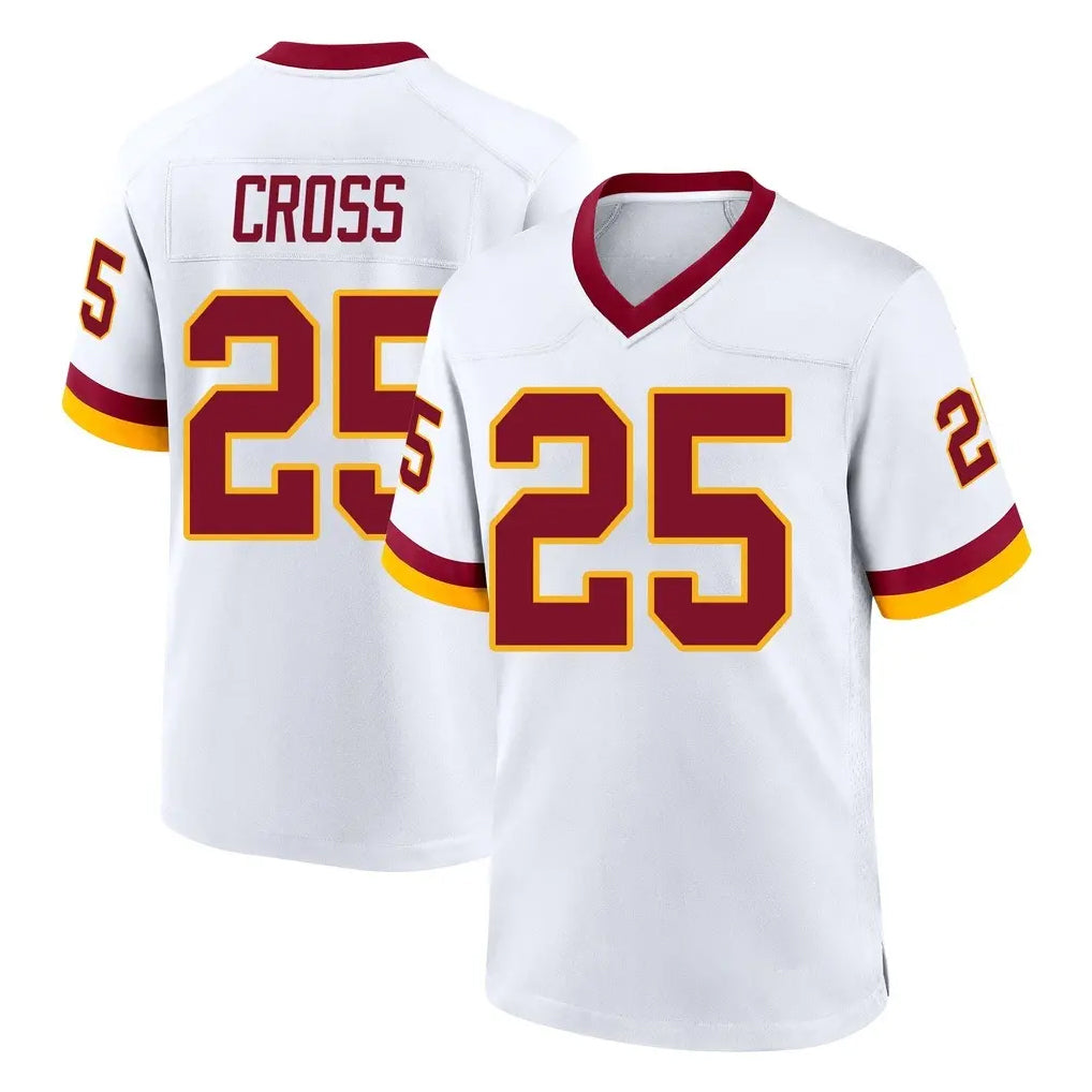 Fenge W.Commanders #25 Nick Cross Player White Home Game Stitched Jerseys