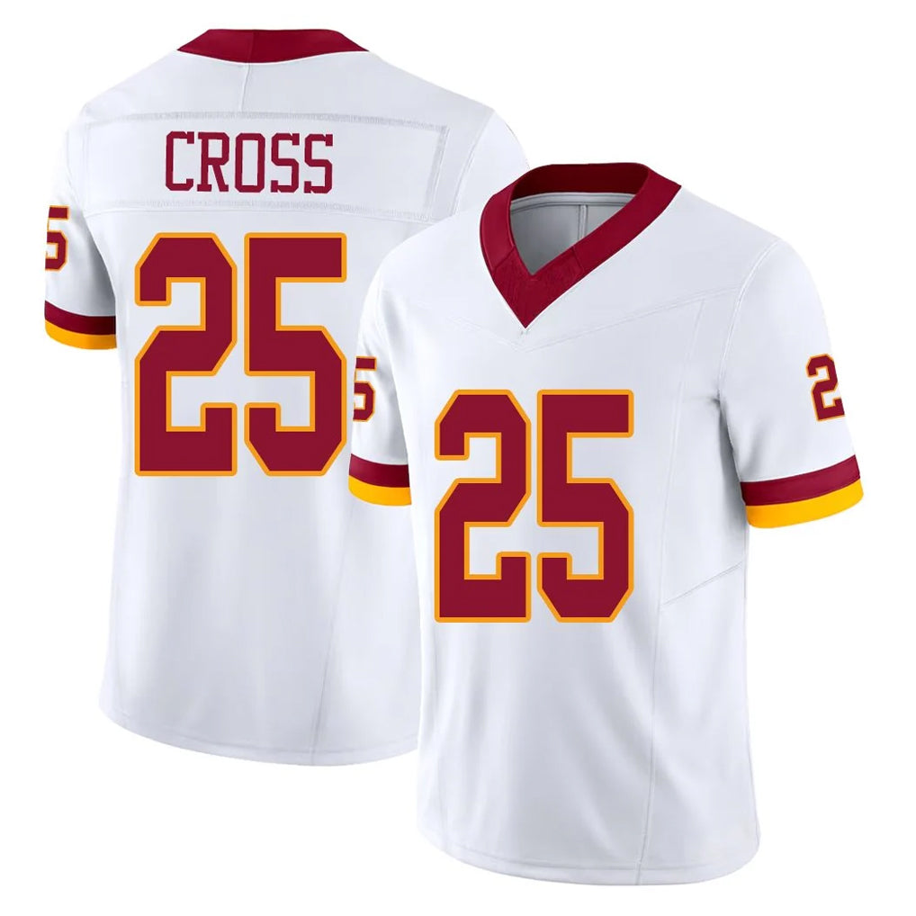 Fenge W.Commanders #25 Nick Cross Player White Limited Vapor F.U.S.E. Home Game Stitched Jerseys