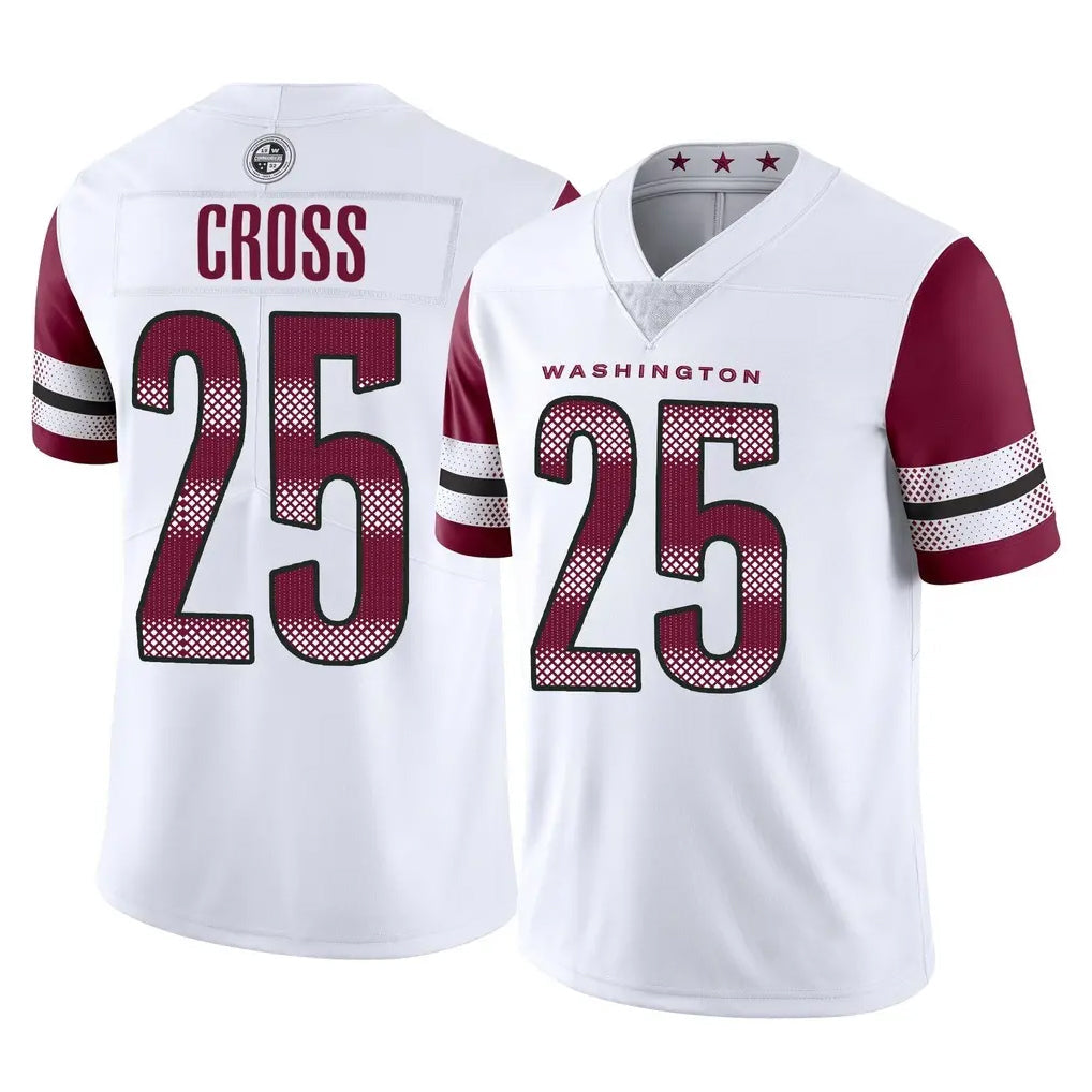 Fenge W.Commanders #25 Nick Cross Player White Limited Vapor Home Game Stitched Jerseys