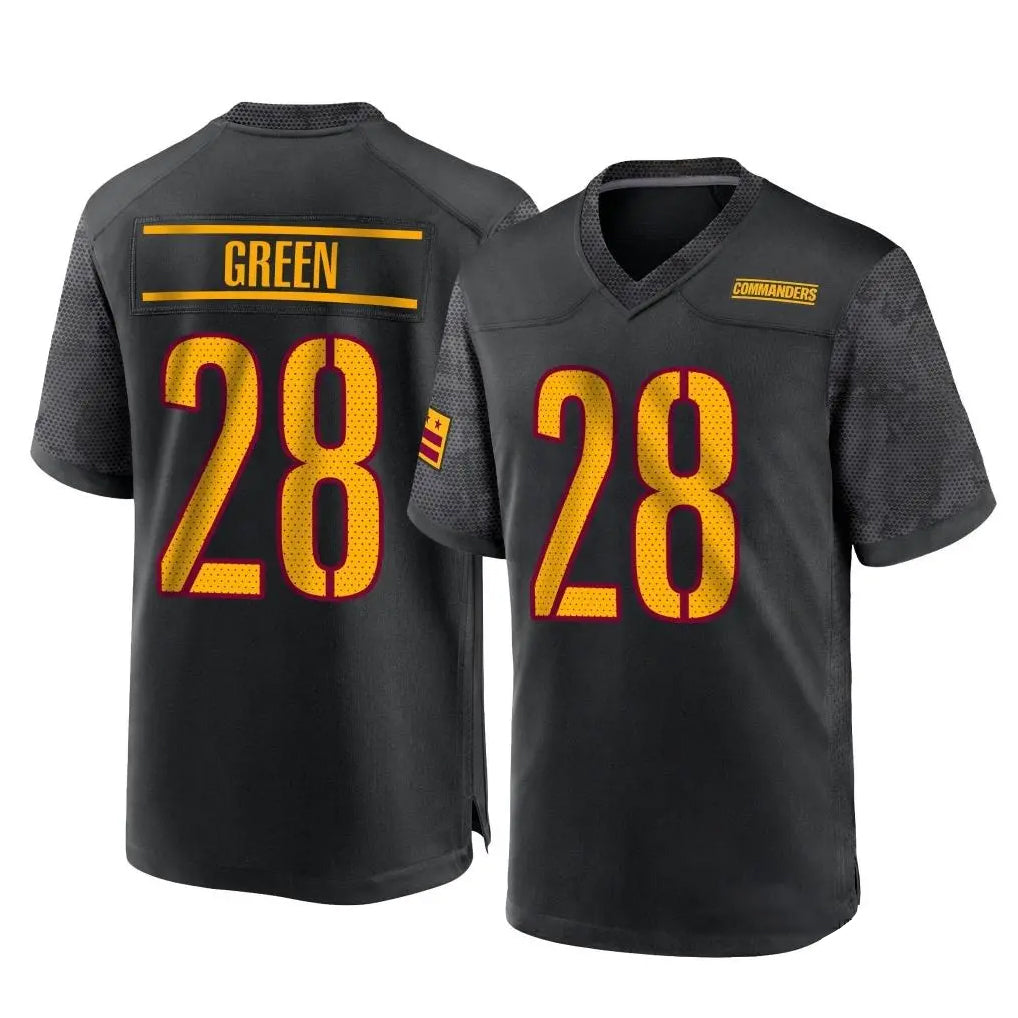 Fenge W.Commanders #28 Darrell Green Player Black Home Game Stitched Jerseys