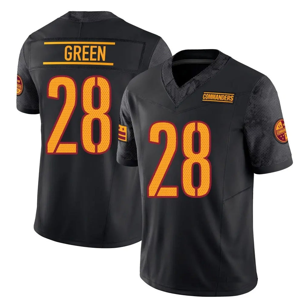 Fenge W.Commanders #28 Darrell Green Player  Black Vapor F.U.S.E. Limited Stitched Jerseys