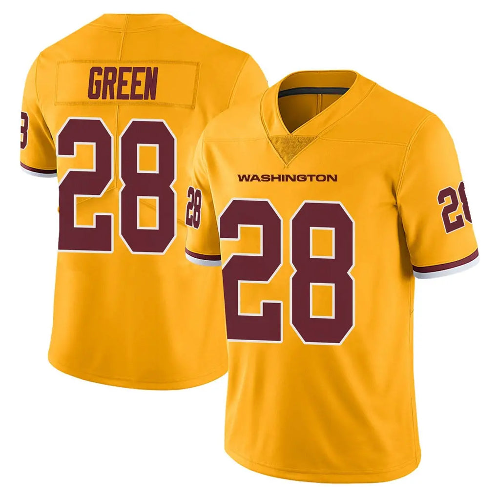 Fenge W.Commanders #28 Darrell Green Player  Gold Vapor Limited Stitched Jerseys